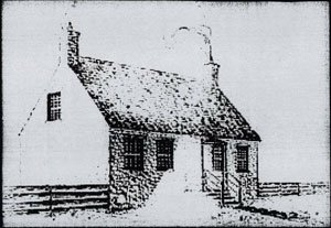1827 dwelling sketch negative
